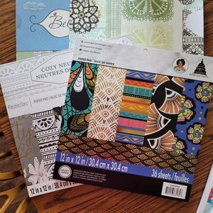 4 Scrapbook paper pads